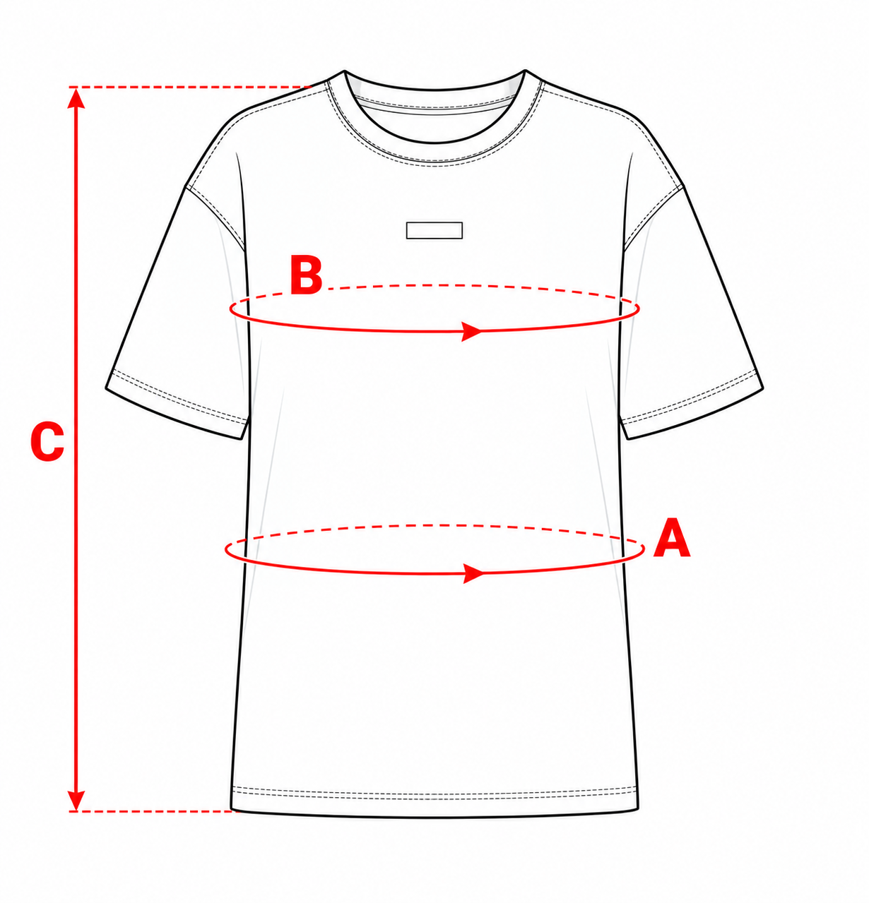 Jak se měřit — Oversize trička