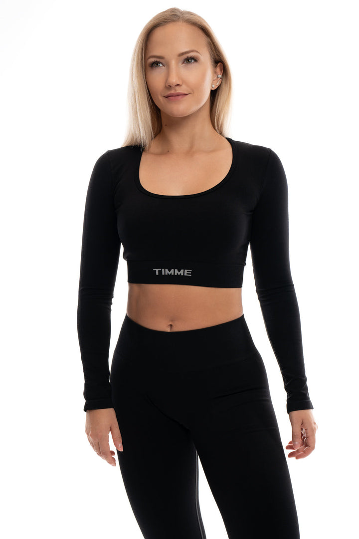 Crop top s dlouhým rukávem Seamless Skin 2.0 TIMME